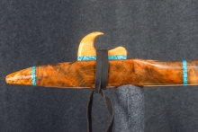 Maple Burl Native American Flute, Minor, Mid G-4, #R9C (11)